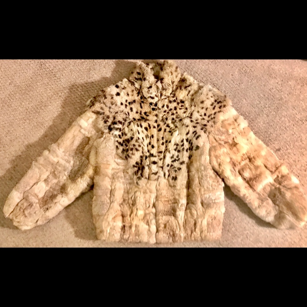 Real Rabbit fur winter coat ,Flawless condition